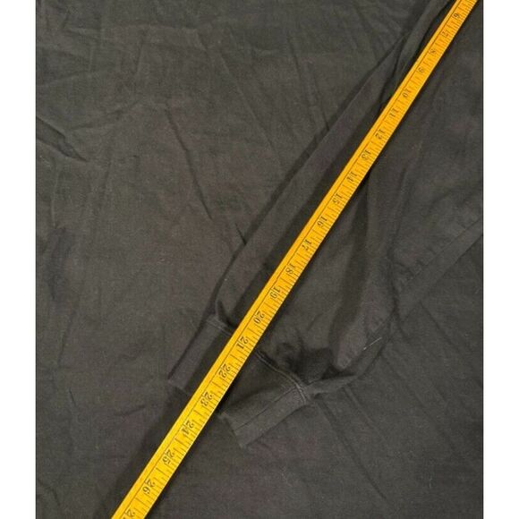 Duluth Trading Company Turtle Neck Knit Shirt Pullover Size XL Black 100% Cotton - Picture 4 of 10